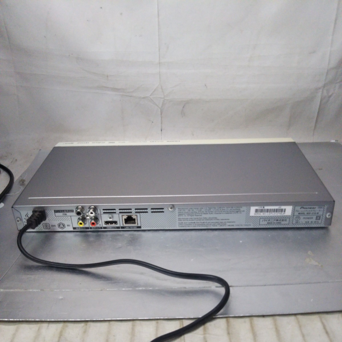 送料無料(AM381)Pioneer パイオニア ブルーレイディスクプレイヤー BDP-3110ーWの画像7