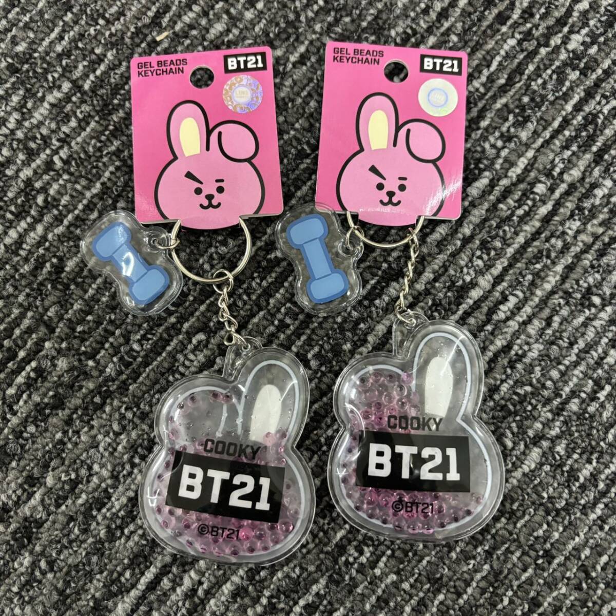 ★タグ付き★　BTS BT21(防弾少年団) 公式 COOKY クッキー　グッズ9点セット ぬいぐるみ キーホルダー ポーチなどまとめ売り_画像7