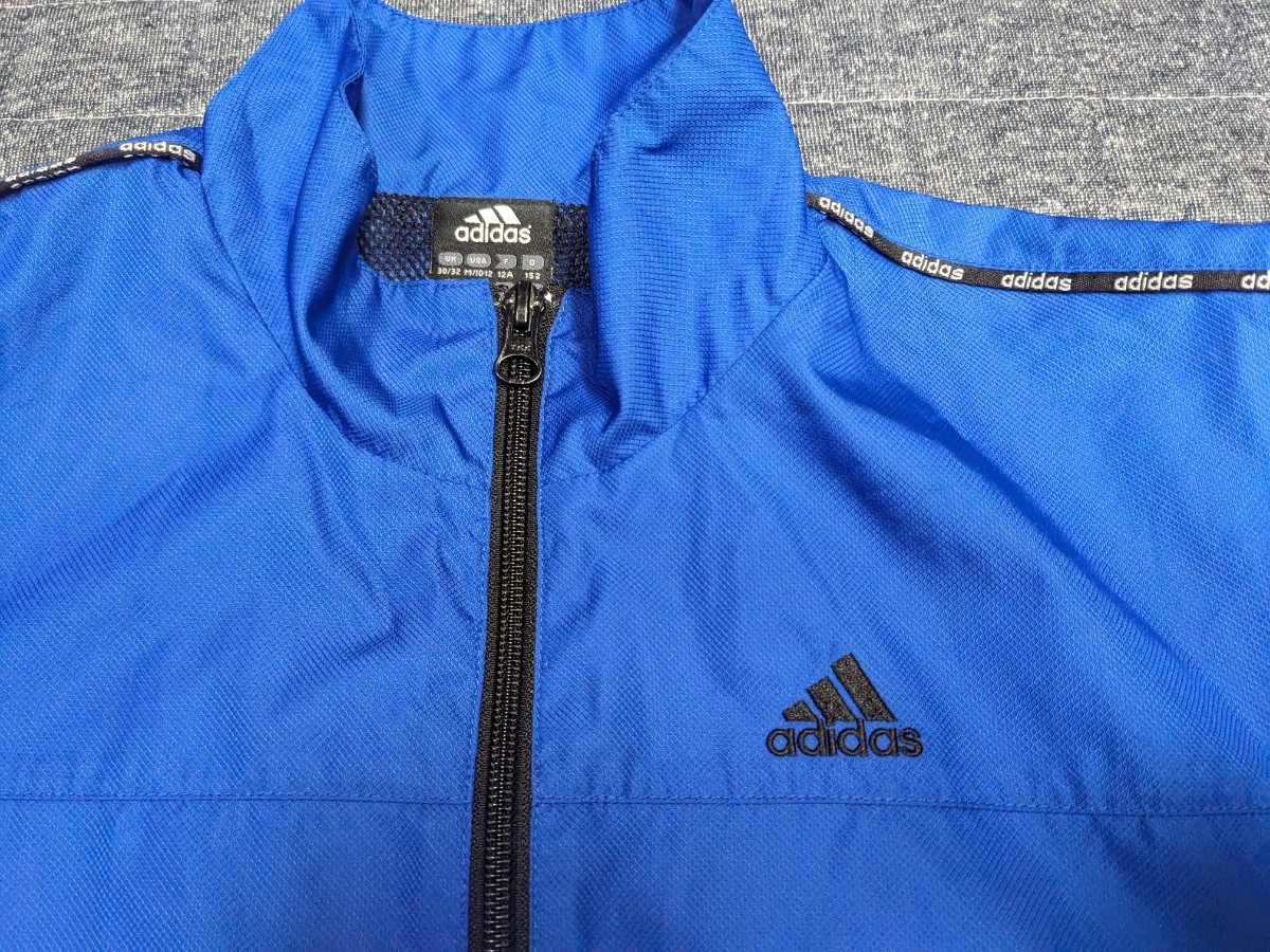 adidas Adidas ветровка 150 размер выставить футбол спорт синий blue 