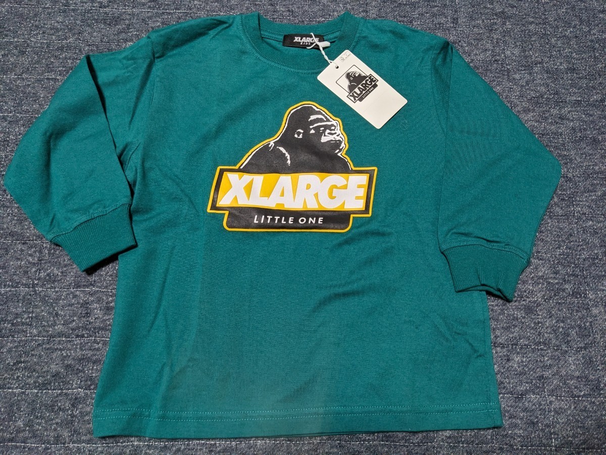 新品未使用 XLARGE エクストララージ ロングスリーブ ロンT キッズ 子ども Tシャツ 長袖 120サイズ _画像2