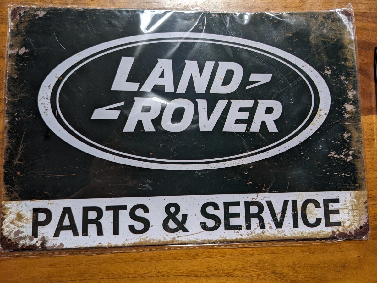 新品未使用 LAND ROVER ランドローバー ブリキ看板 レトロ ナンバープレート ヴィンテージ アメリカン インテリア 雑貨 車の画像1