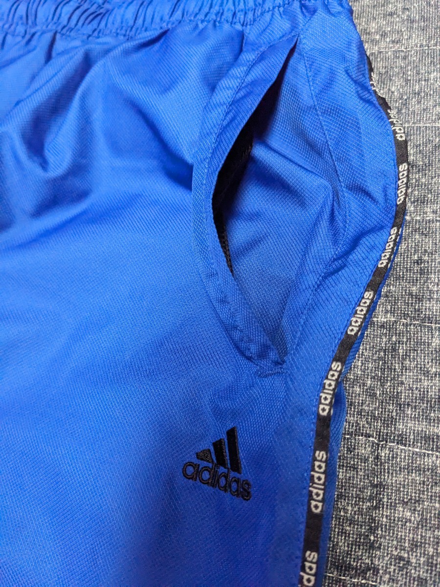 adidas Adidas ветровка 150 размер выставить футбол спорт синий blue 