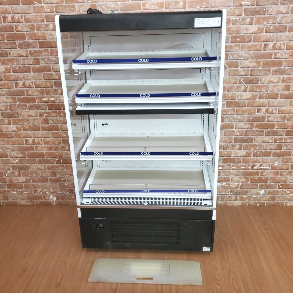 ***240116011 Fuji electro- machine many step heating refrigeration open showcase USCP37HA-883KP1 246L 2018 year made 100V business use operation verification ending!**