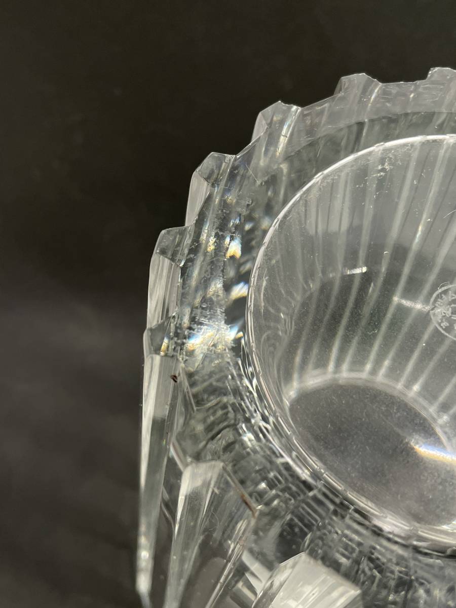 コレクター必見 希少 BACCARAT FRANCE バカラ フランス クリスタルガラス フラワーベース 花瓶 花器 オブジェ 置物 飾り コレクション N626_画像9
