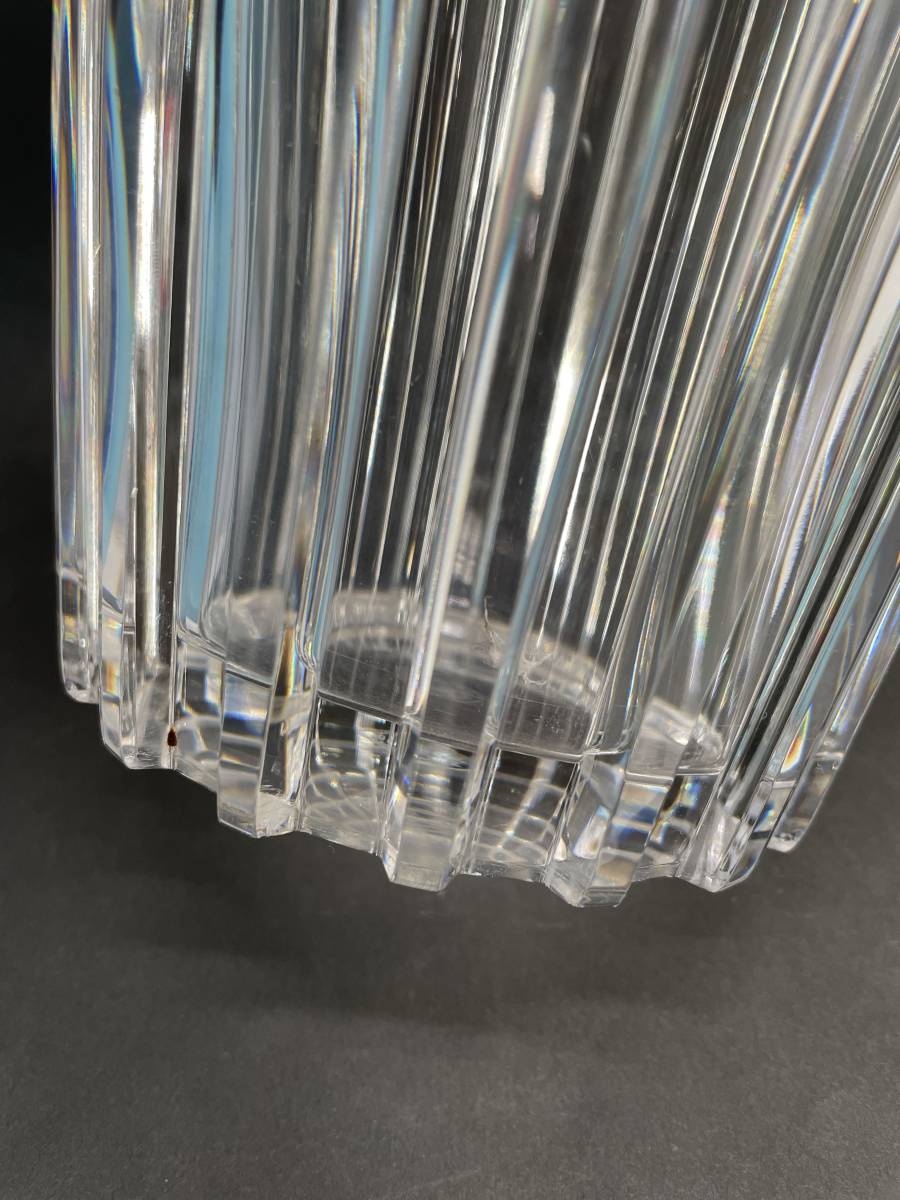 コレクター必見 希少 BACCARAT FRANCE バカラ フランス クリスタルガラス フラワーベース 花瓶 花器 オブジェ 置物 飾り コレクション N626_画像5