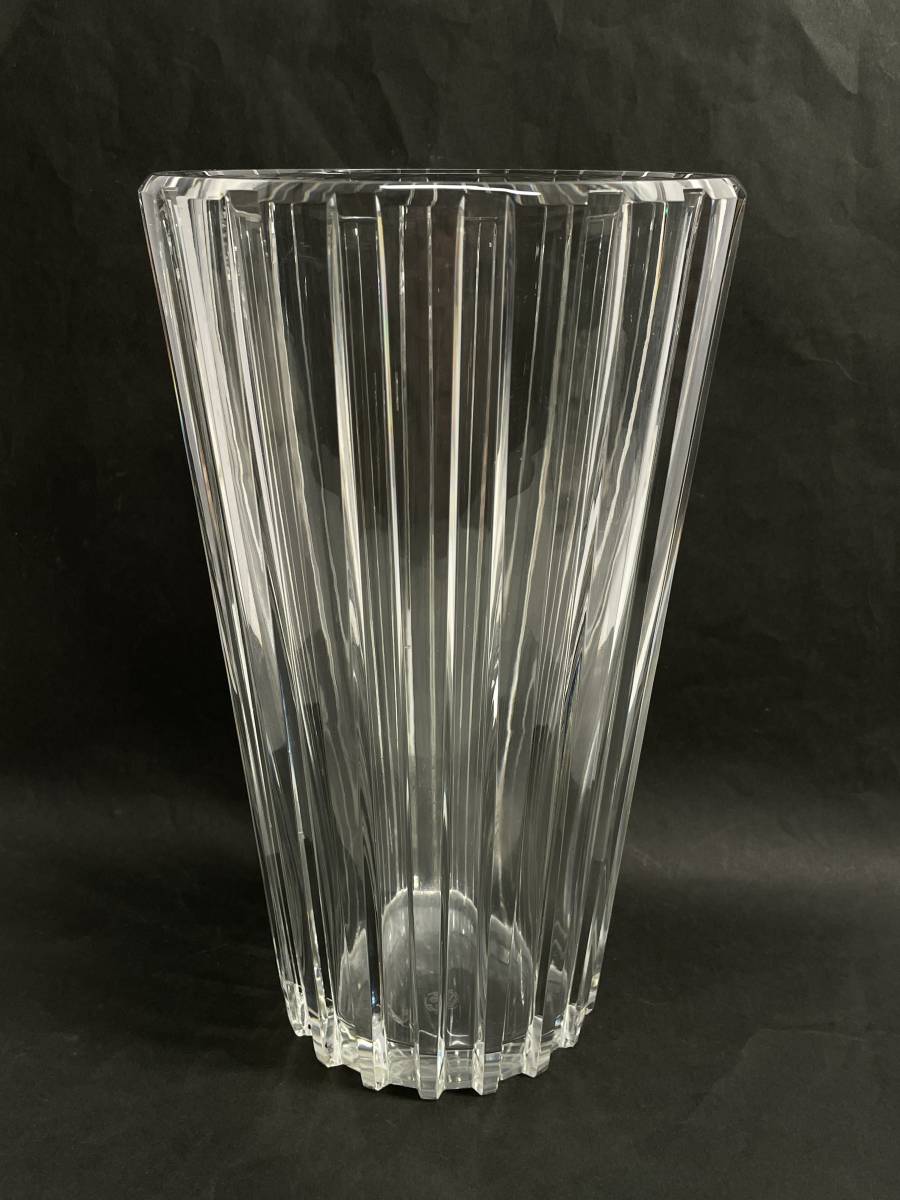コレクター必見 希少 BACCARAT FRANCE バカラ フランス クリスタルガラス フラワーベース 花瓶 花器 オブジェ 置物 飾り コレクション N626_画像10
