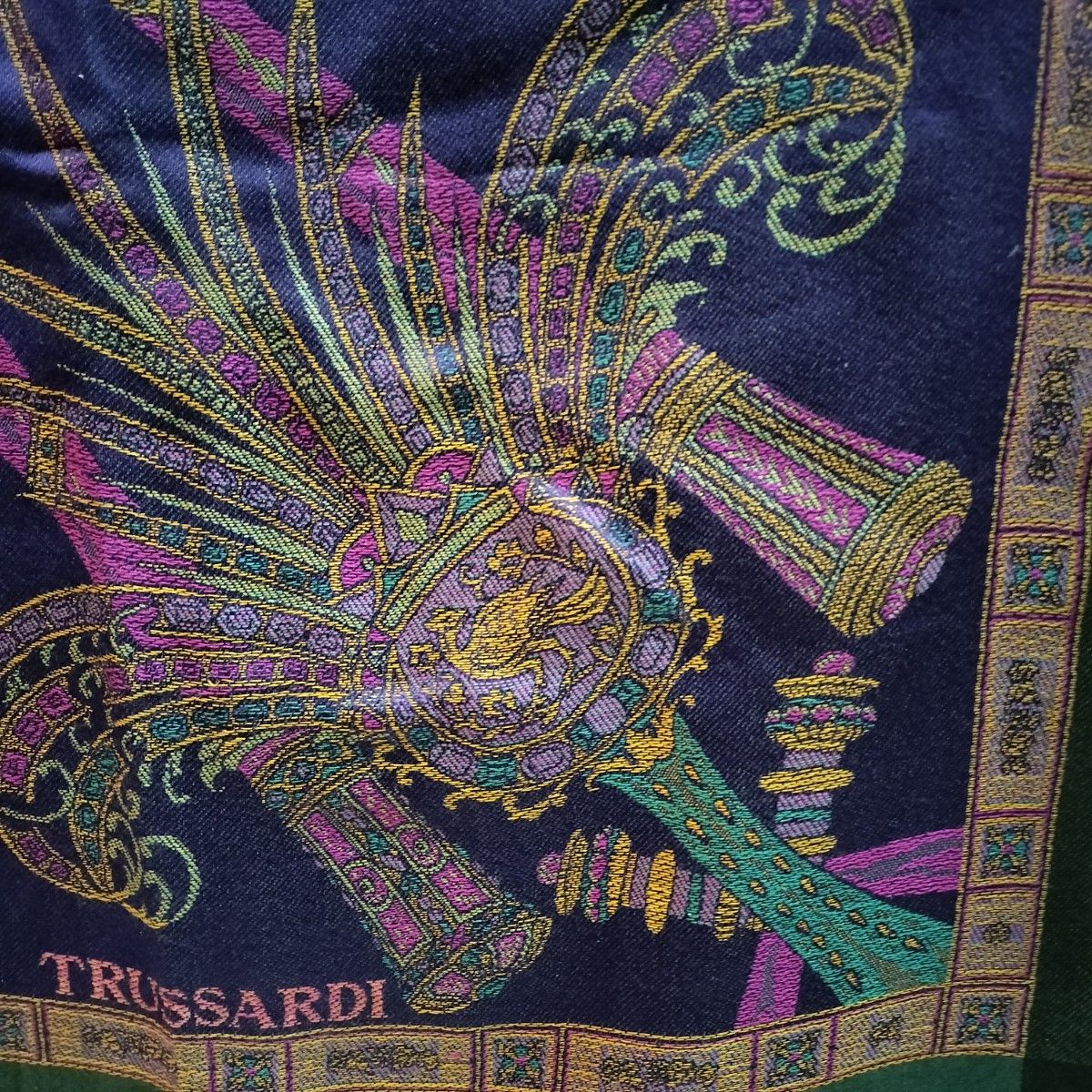 TRUSSARDIトラサルディ大判スカーフ 絹シルク 135cm…135cm  ストール  ショール