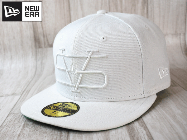 ★未使用品★NEW ERA ニューエラ VOLCOM ボルコム スケボー スノボ 59FIFTY 7-1/4 57.7cm フラットバイザー キャップ 帽子 USモデル A129_画像1