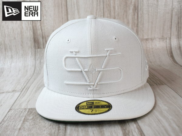 ★未使用品★NEW ERA ニューエラ VOLCOM ボルコム スケボー スノボ 59FIFTY 7-1/4 57.7cm フラットバイザー キャップ 帽子 USモデル A129_画像2