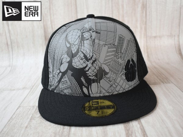 ★未使用品★NEW ERA ニューエラ MARVEL SPIDERMAN マーベル スパイダーマン 59FIFTY 7-1/2 59.6cm キャップ 帽子 オールドモデル A128 _画像2