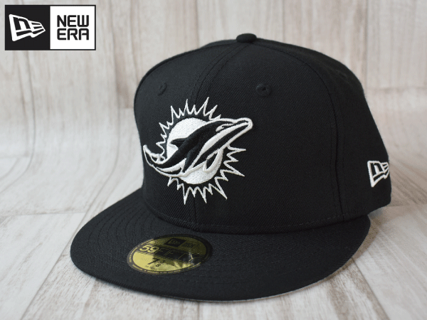 ★未使用品★NEW ERA ニューエラ MIAMI DOLPHINS ドルフィンズ NFL 59FIFTY 7-3/8 58.7cm キャップ 帽子 USモデル A115_画像1