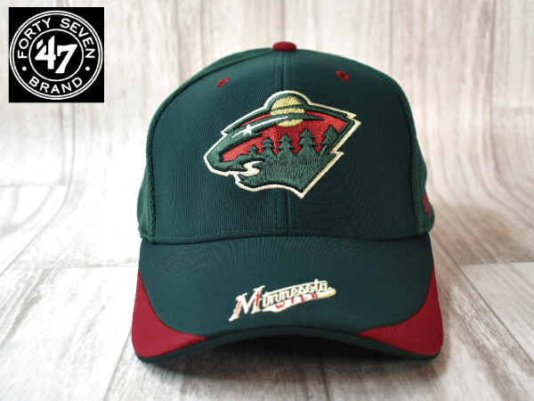 ★未使用品★47 BRAND 47ブランド NHL MINNESOTA WILD ミネソタ ワイルド S-M キャップ 帽子 USモデル A334_画像2