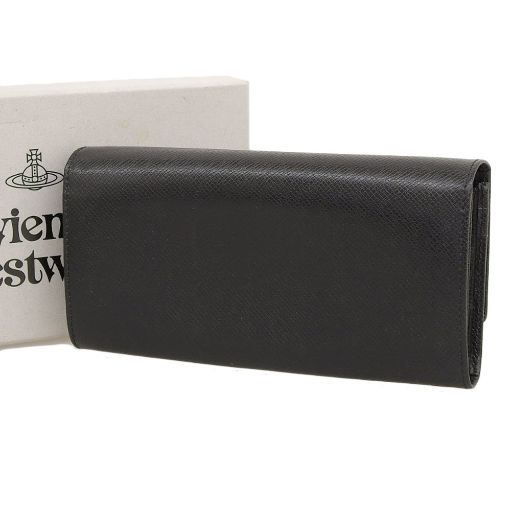 ■ 1円 ～ 正規 中古 美品 ■ Vivienne Westwood ヴィヴィアン ■ SOFIA LONG CARD HOLDER ■ 長財布 ソフィア レザー オーブ ブラック 黒_画像2