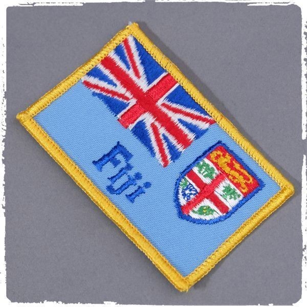 BL48 Fiji フィジー共和国 国旗 ワッペン パッチ ロゴ エンブレム 輸入雑貨_画像1