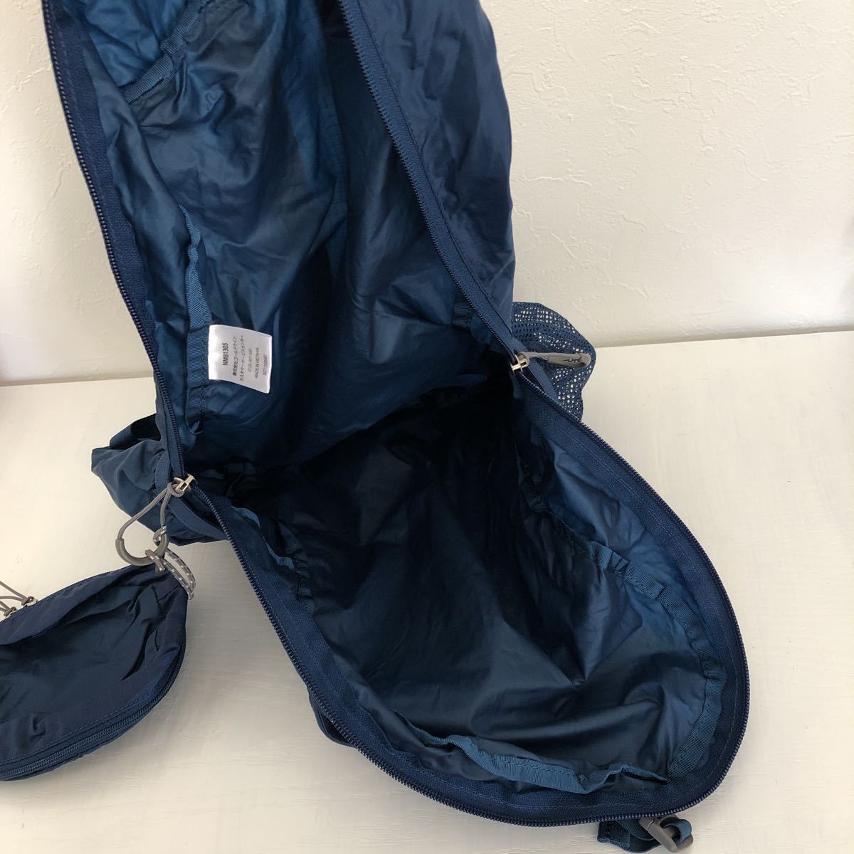 (k) THE NORTH FACE ノースフェイス FLIGHT RECON フライトリーコン 超軽量 ネイビー 紺 リュック 16L アウトドア ナイロン_画像7