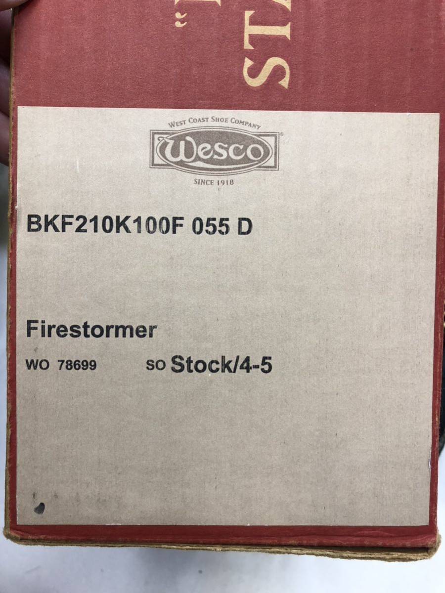 新品　ウェスコ WESCO ジョブマスター ブラック Wesco Jobmaster Black 5.5D 23.5 ブーツ　_画像2