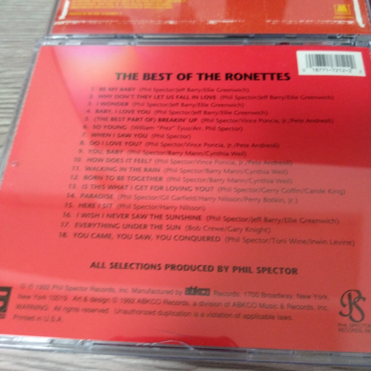 THE RONETTES SUPREMES CRYSTALS Marvelettes　ロネッツ　シュープリームズ　クリスタルズ　マーヴェレッツ　CD４枚セット_画像4