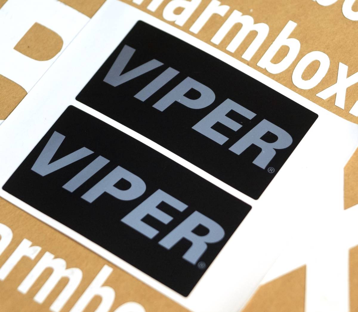 VIPER バイパー セキュリティ カー アラーム ステッカー 2枚1組 内貼り/外貼り兼用 送料無料 即決 新品 保管品 クリフォード ホーネット_画像4