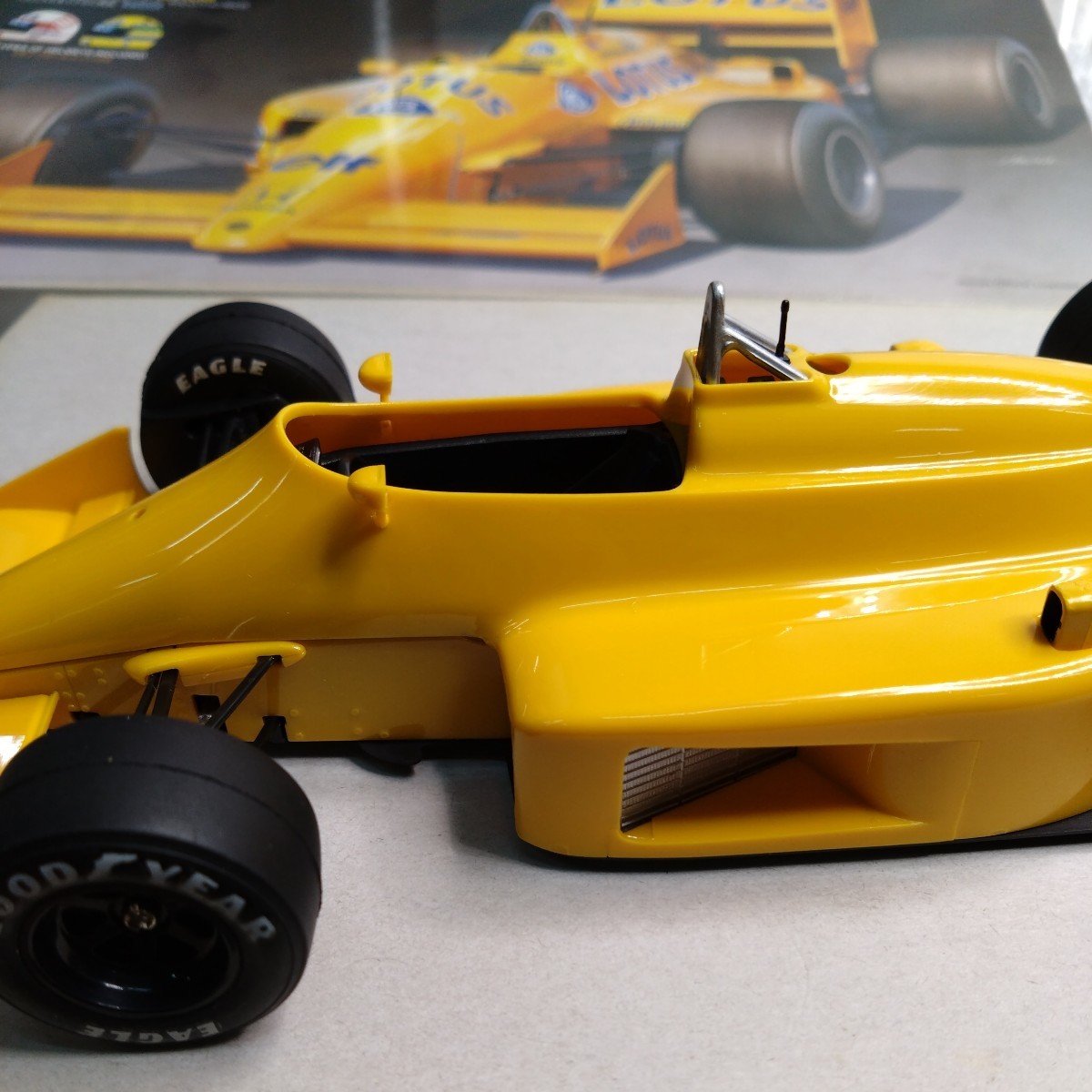 TAMIYA タミヤ 1/20 グランプリコレクションNo.57 LOTUS 99T Honda ロータス 99T ホンダ 完成品_画像3