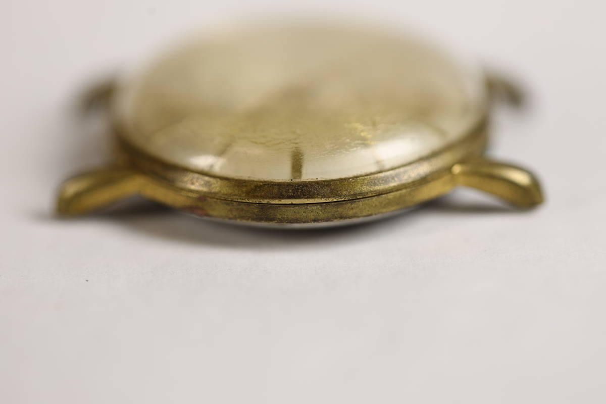 （B115）1950年代　スイス製　手巻き時計　Cortez　コルテッツ　17石　メンズ　金色　アンティーク　ジャンク品　委託品_画像5