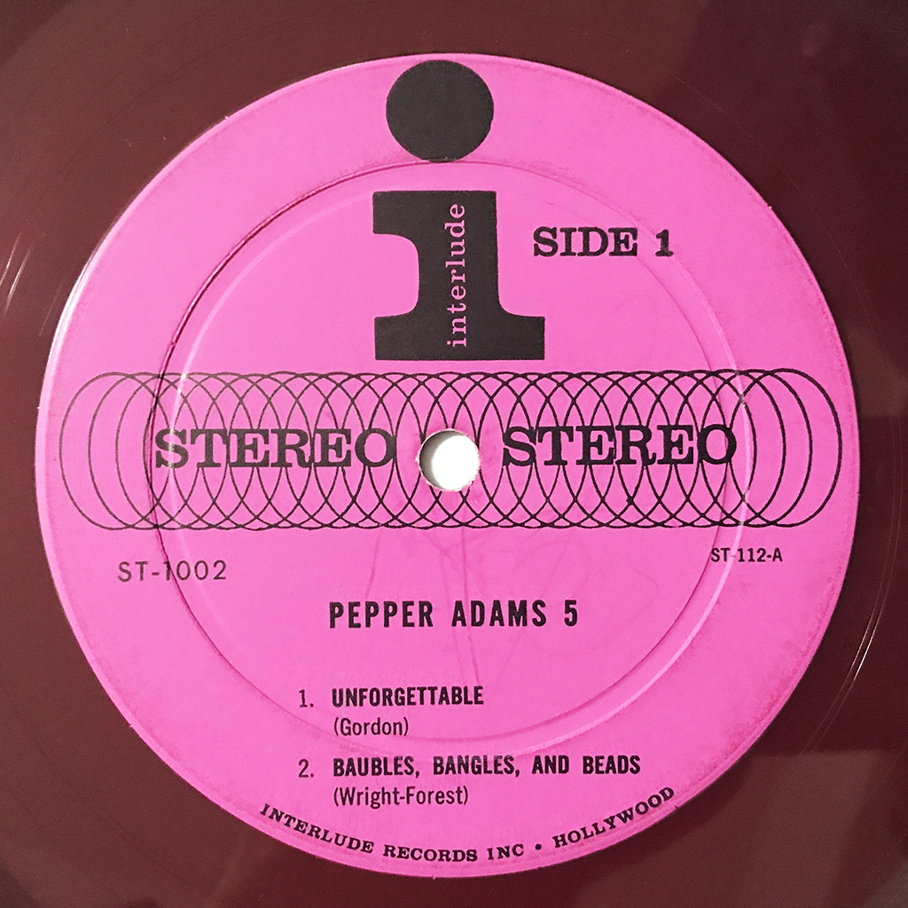 US ORIG LP■Pepper Adams■Pepper Adams 5■Interlude 美女ジャケ アメリカ盤 オリジナル ステレオ【試聴できます】_画像5