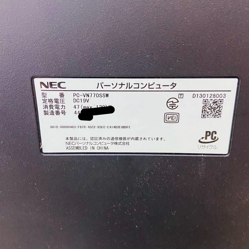NEC PC-VN770SSW Core i7 4700MQ 16GB HDD3TB i16913160サイズ発送_画像8