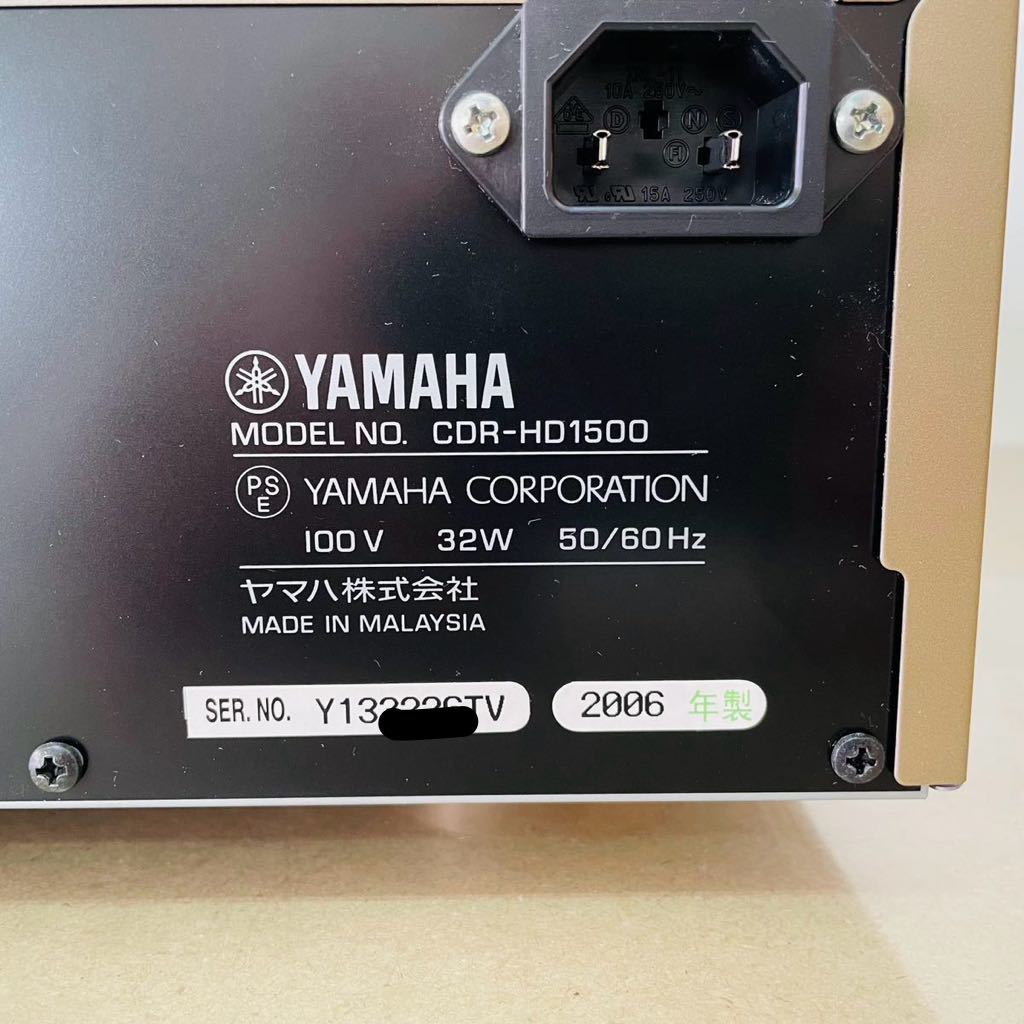 ジャンク　YAMAHA CDR-HD1500 HDD/CDレコーダー　i17021 120サイズ発送 　_画像7
