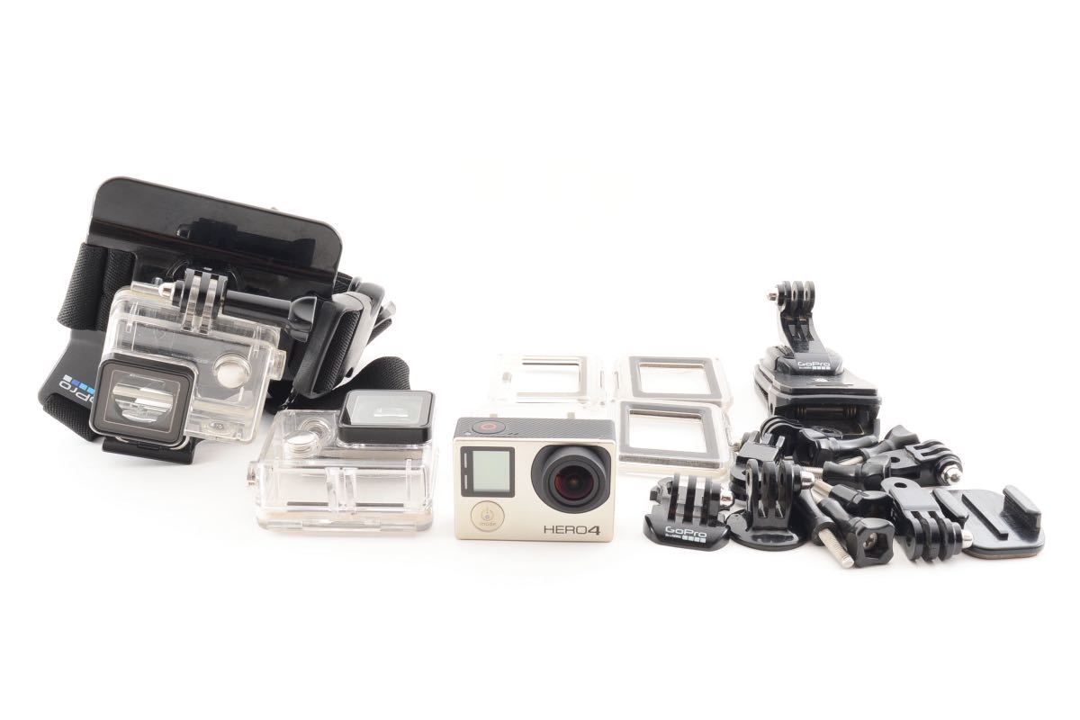 1円〜＊Gopro HERO4 Silver 付属品多数 ゴープロの画像1