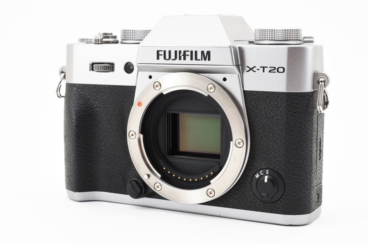 1円～美品＊富士フイルム FUJIFILM X-T20 ボディ シルバー デジタル ミラーレス 一眼カメラ_画像2