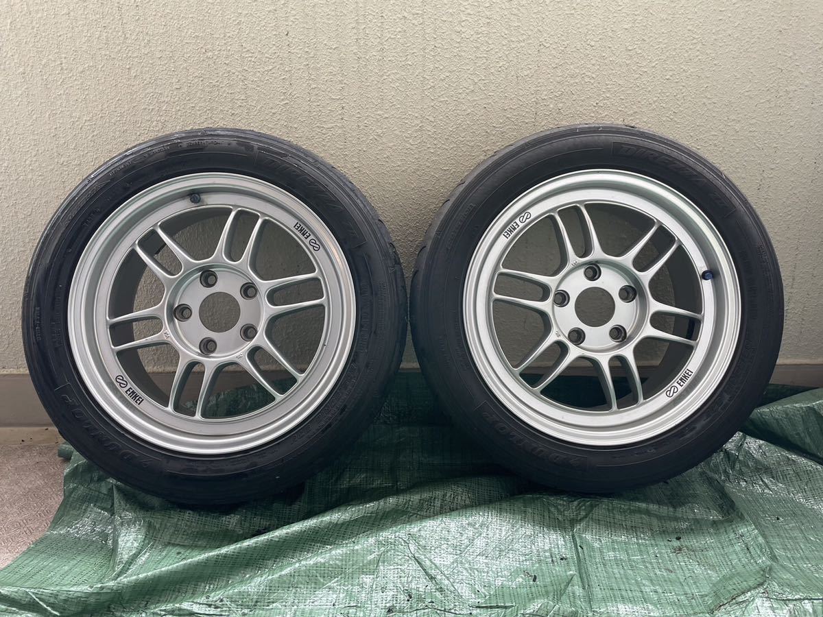 ENKEI RPF1 16インチ 7J +43 114.3-5H　DUNLOP DIREZZA Z2 205/50R16 2本セット　_画像1