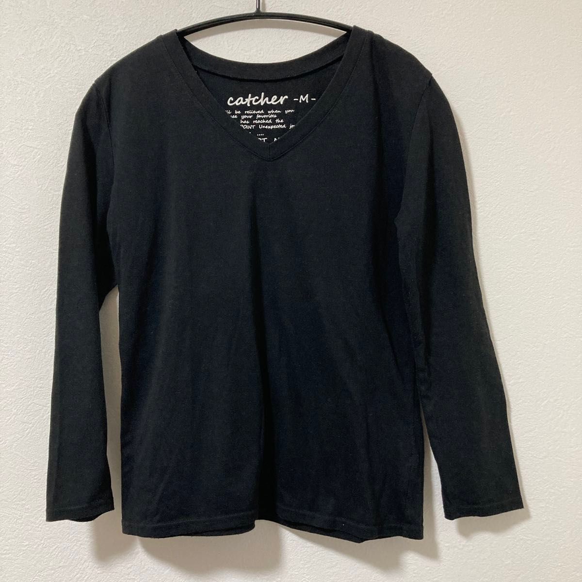 レディース☆トップス　２点セット　カットソー　長袖　半袖　Ｔシャツ Ｖネック　黒　ブラック　グレー　