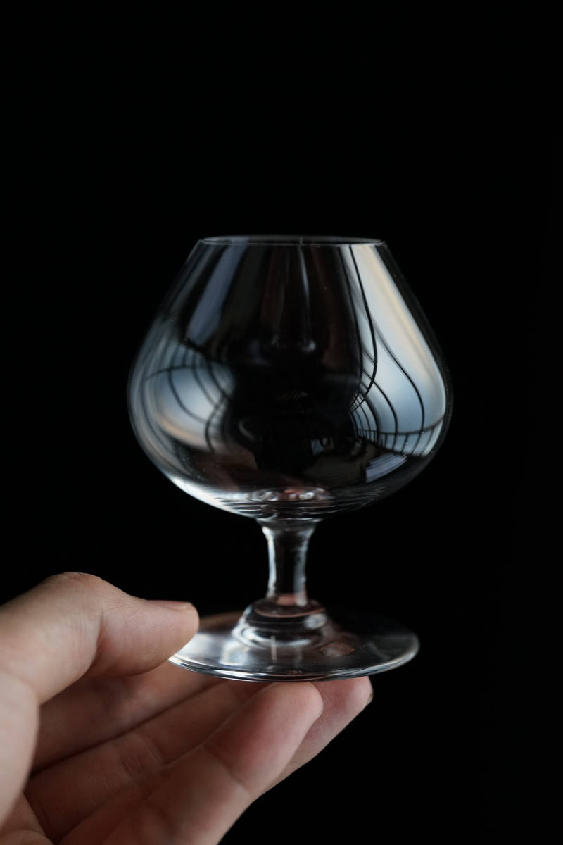 VINTAGE Baccarat small cognac バカラ コニャックグラス 一客 / 20世紀(1940年頃)・フランス / アンティーク 古道具 硝子 ガラスの画像1