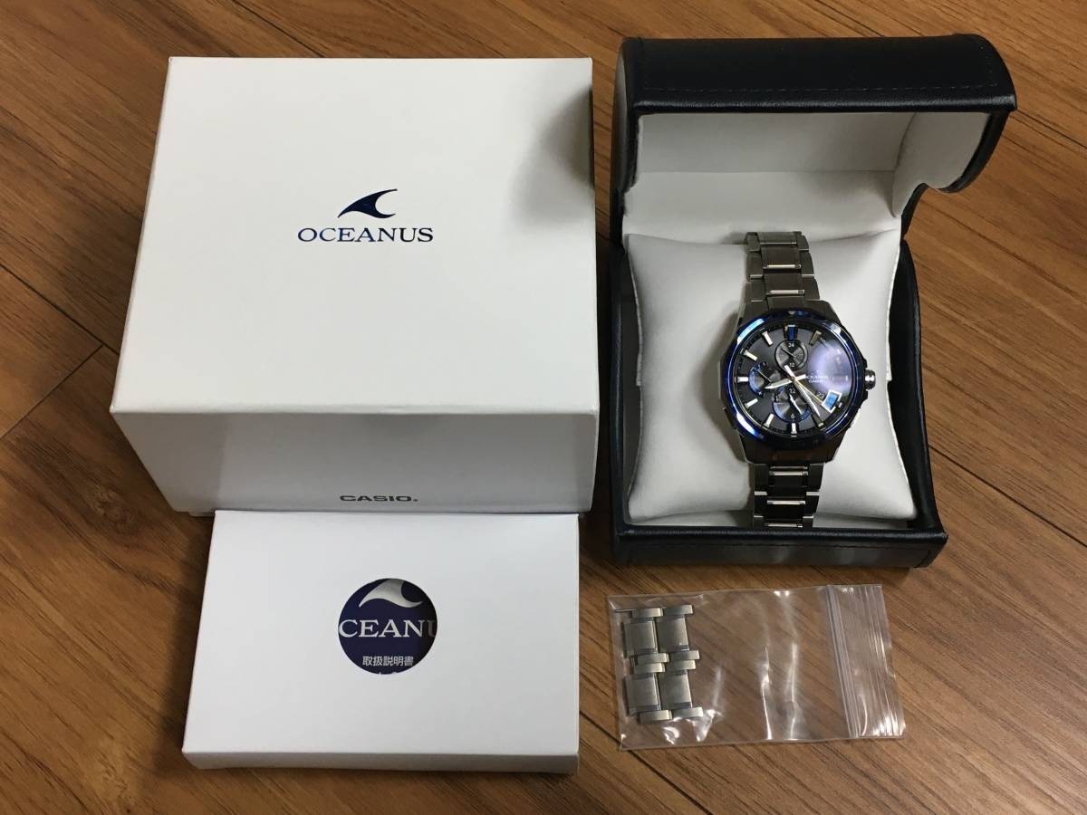 CASIO OCEANUS OCW-G2000-1AJF Casio Oceanus Bluetooth installing GPS radio wave solar wristwatch attached equipping 