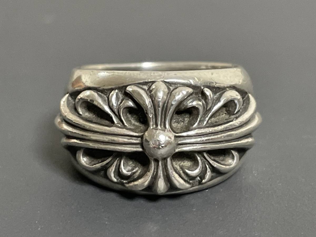クロムハーツ×chrome hearts× フローラルクロス リング ブラック クロムハーツ×chrome hearts× フローラルクロス リング ブラック