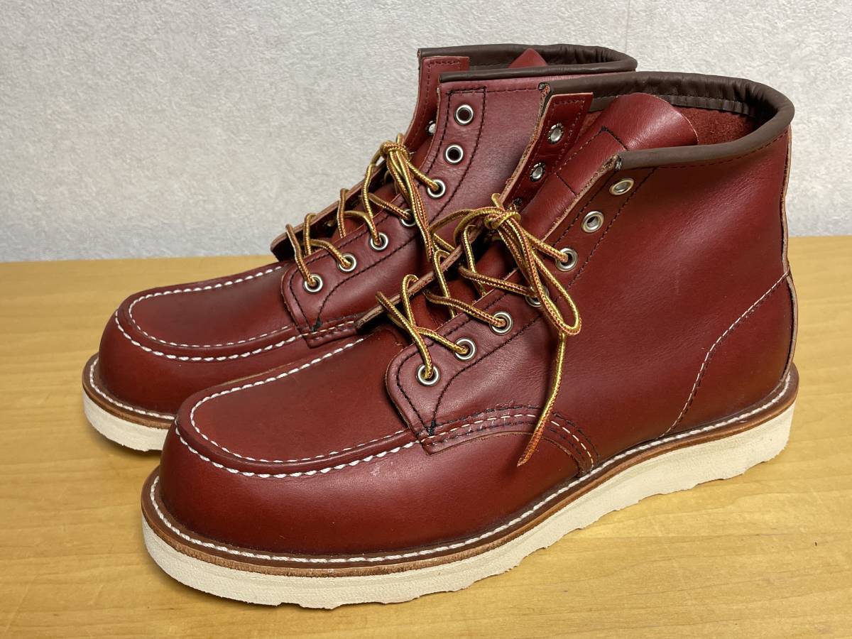 未使用品 9E REDWING レッドウィング 8875 MOC TOE ORO RUSSET モックトゥ オロラセット 四角犬タグ アイリッシュセッター_画像2