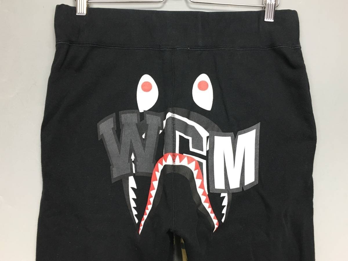 A BATHING APE アベイシングエイプ 3M CAMO SHARK SWEAT PANTS 猿迷彩 シャーク スウェットパンツ サイズXL リフレクター_画像3