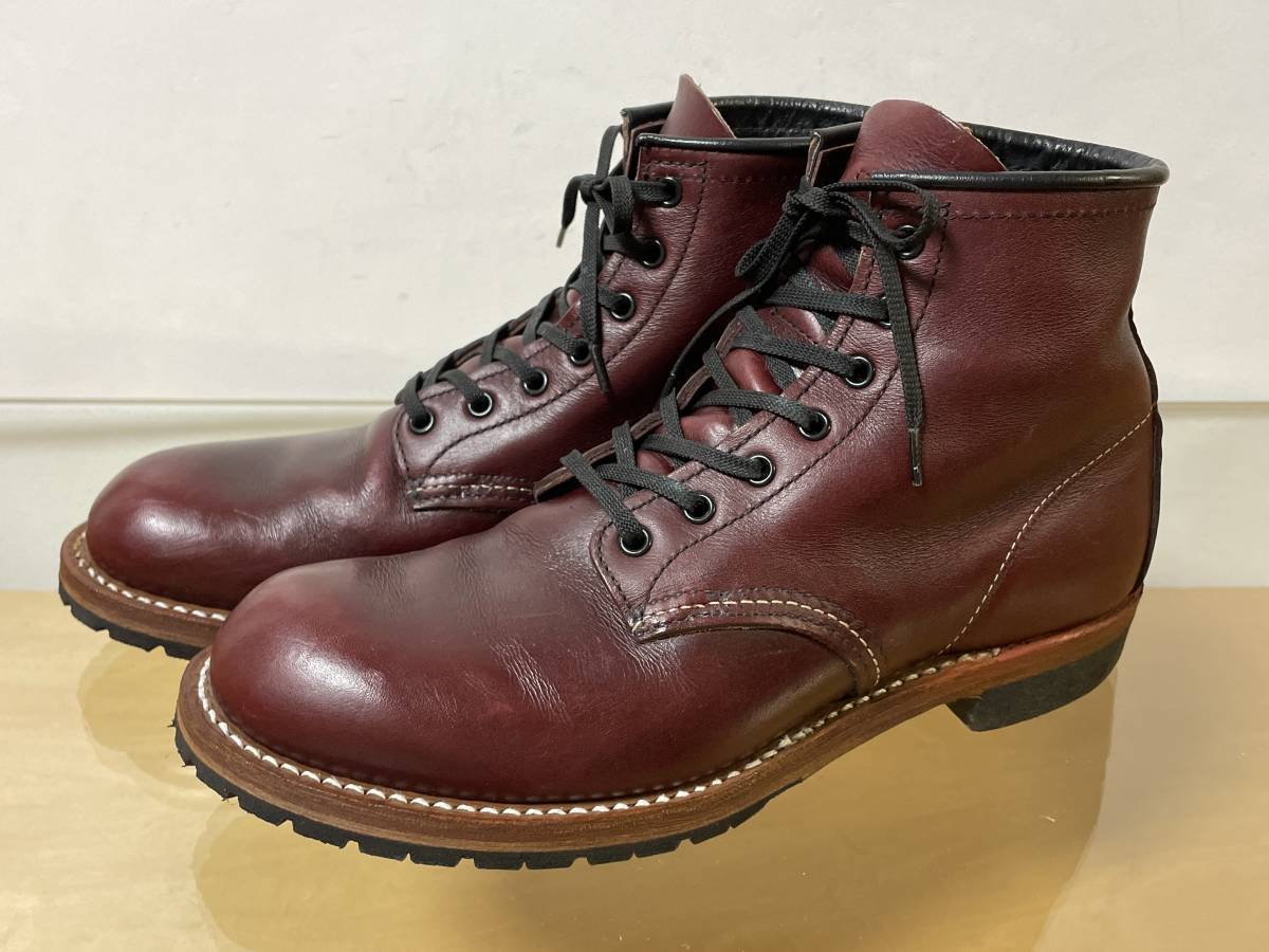 美品 RED WING レッドウイング 9011 BECKMAN ベックマン ブラックチェリー フェザーストーン 7.5D ハーフソール新品交換済み_画像1