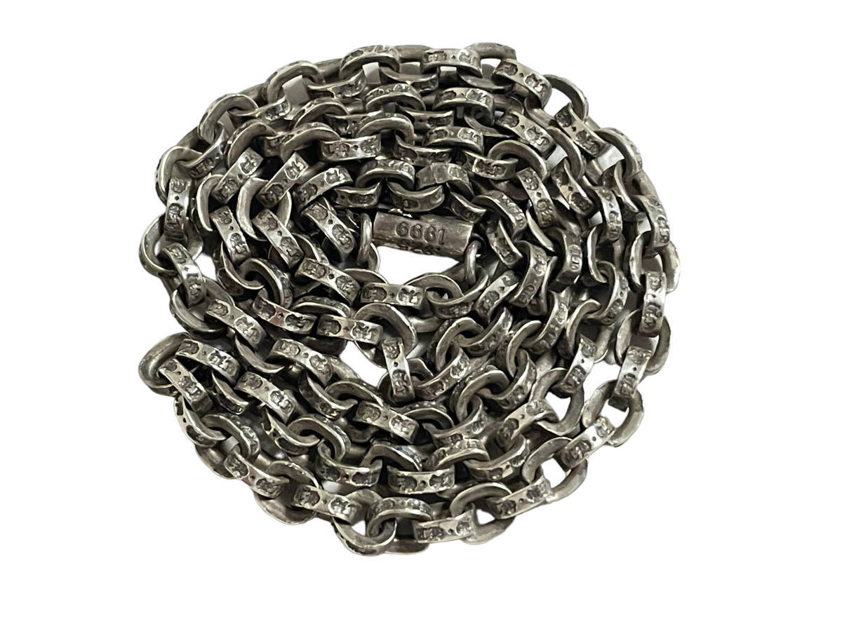 18インチ CHROME HEARTS クロムハーツ PAPER CHAIN 18 PPR CHN ペーパーチェーン ネックレス 14K SILVER925 ジャックロード販売証明書付き