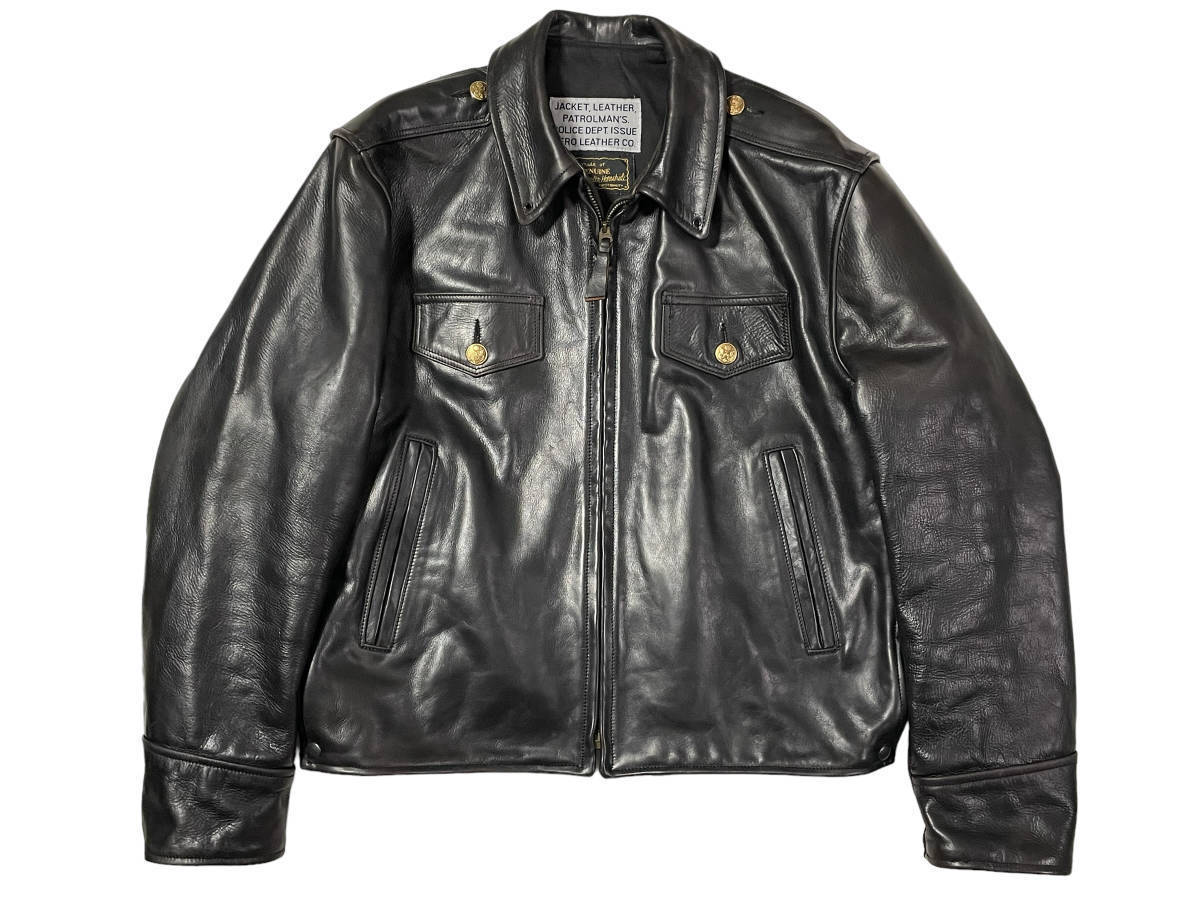 ultimate beautiful goods size 42 AERO LEATHER aero leather PATROLMAN\'S Patrol man leather jacket Horse Hyde horse leather 