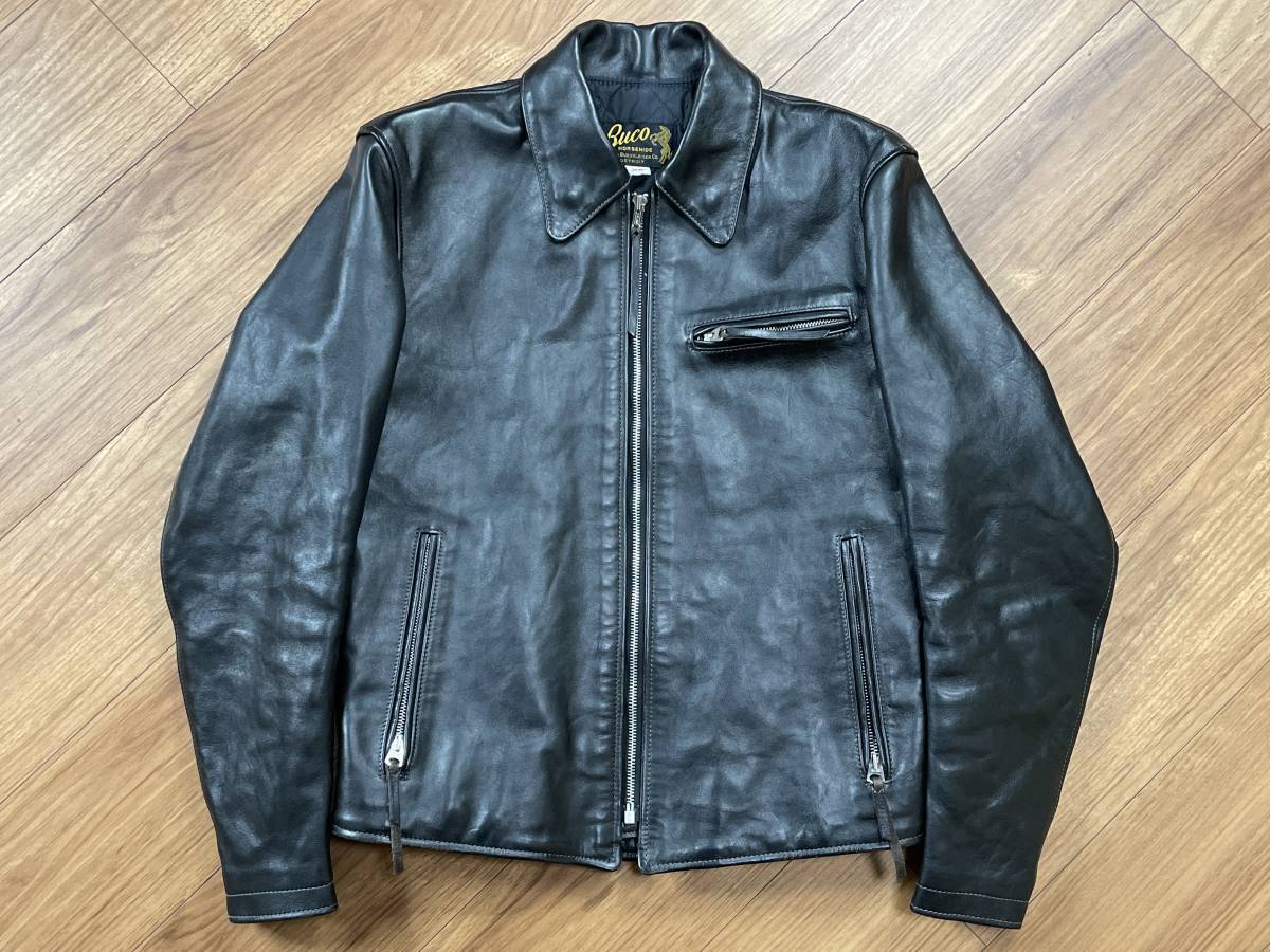 安い割引 ブコ JACKET J-25 BUCO リアルマッコイズ McCOY'S REAL THE 極美品 ライダースジャケット サイズ36 馬革 ホースハイド ライダースジャケット