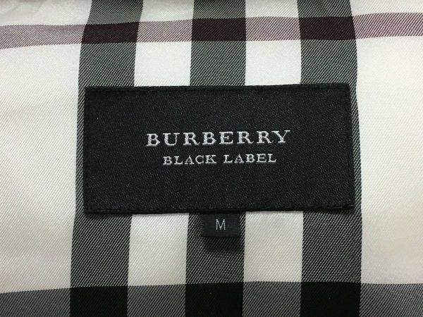 4way BURBERRY BLACK LABEL バーバリーブラックレーベル ホワイトグースダウンジャケット シルバーフォックスファー パープル サイズM_画像7