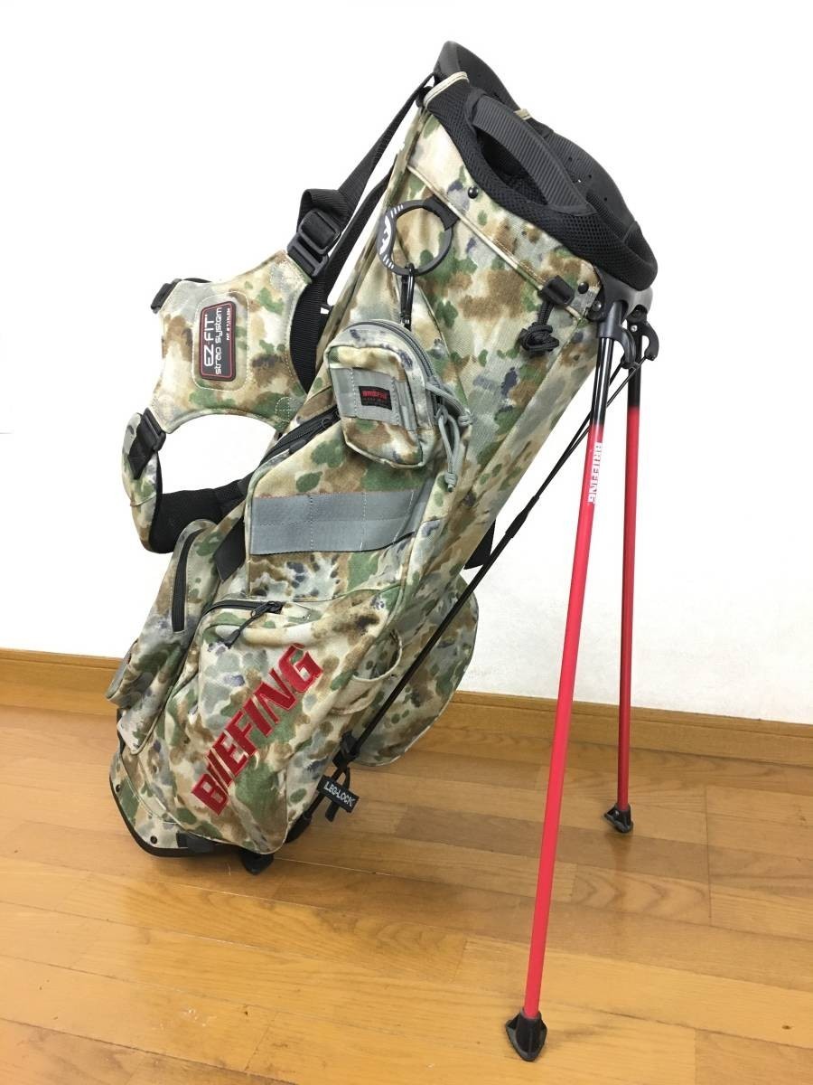 14aw 限定モデル BRIEFING GOLF × SUN MOUNTAIN ブリーフィング サンマウンテン CR1 トラディショナルカモ キャディバッグ ゴルフバッグ_画像7