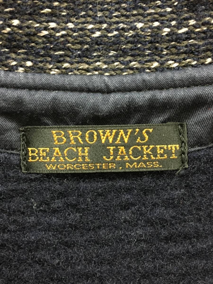 BROWN'S BEACH JACKET ブラウンズビーチジャケット BBJ4-002-NS サイズ38_画像4