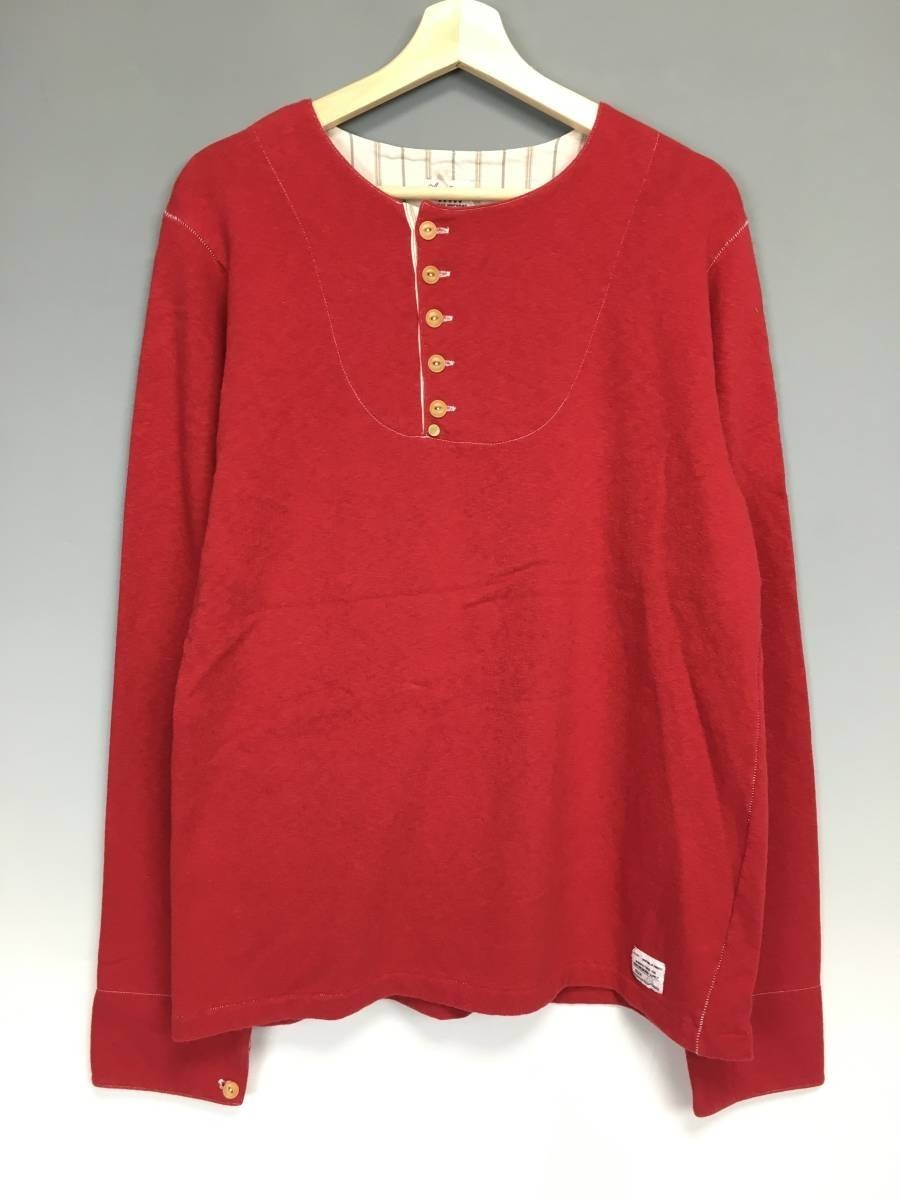 未使用品 Anachronorm アナクロノーム Tilted Henley Neck T 未使用品 Anachronorm アナクロノーム Tilted Henley Neck T