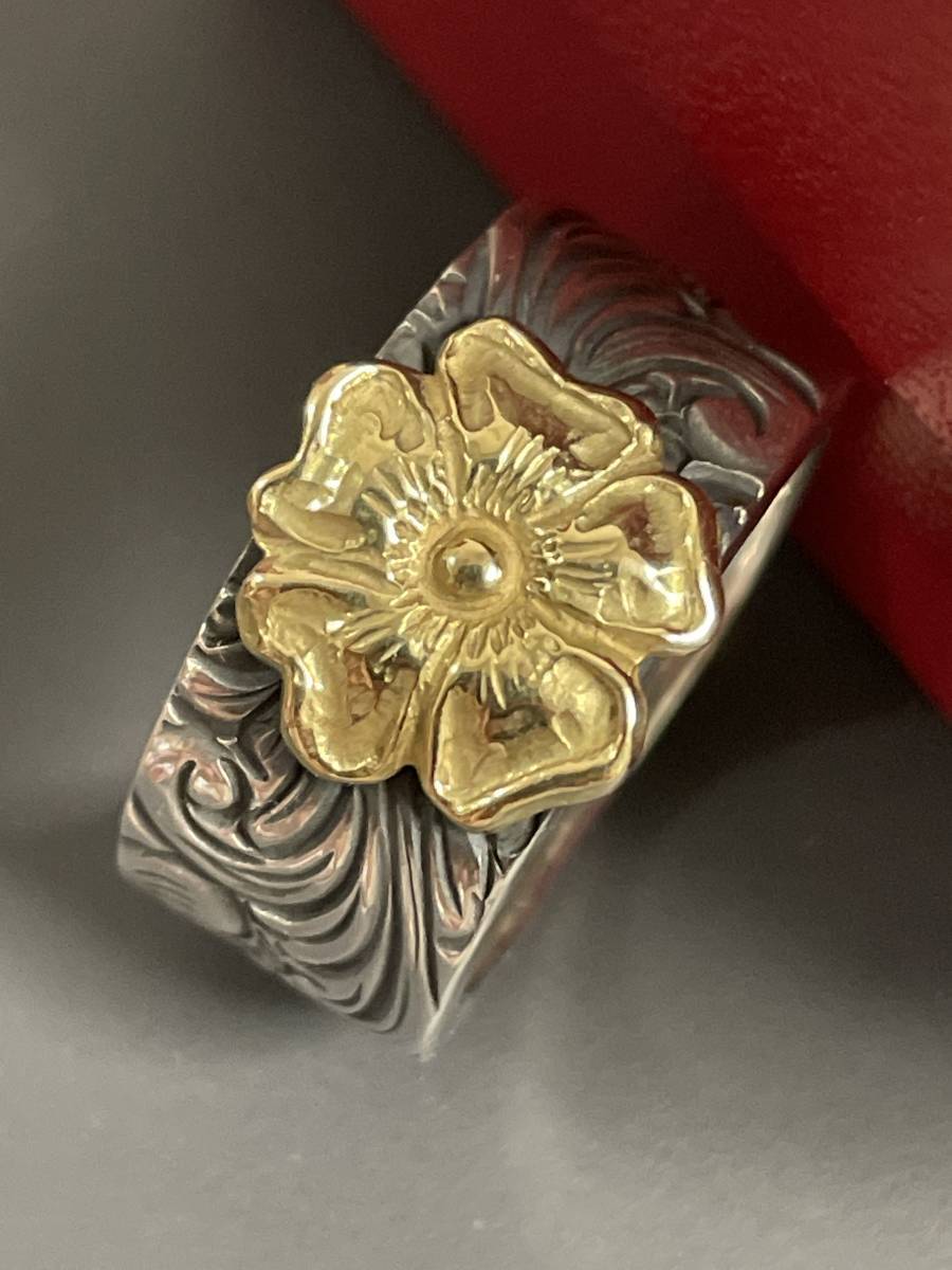 LARRY SMITH ラリースミス KARAKUSA ROSE RING No. 55 (10mm LARRY SMITH ラリースミス KARAKUSA ROSE RING No. 55 (10mm