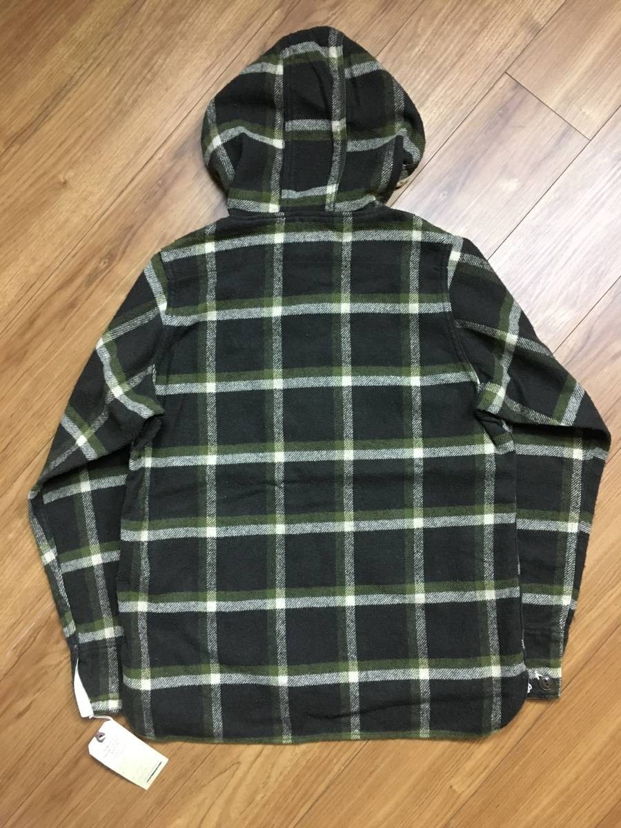  unused lowering . attaching Anachronorm hole Chrono -m pull over shirt Parker hood cotton flannel nep size 01