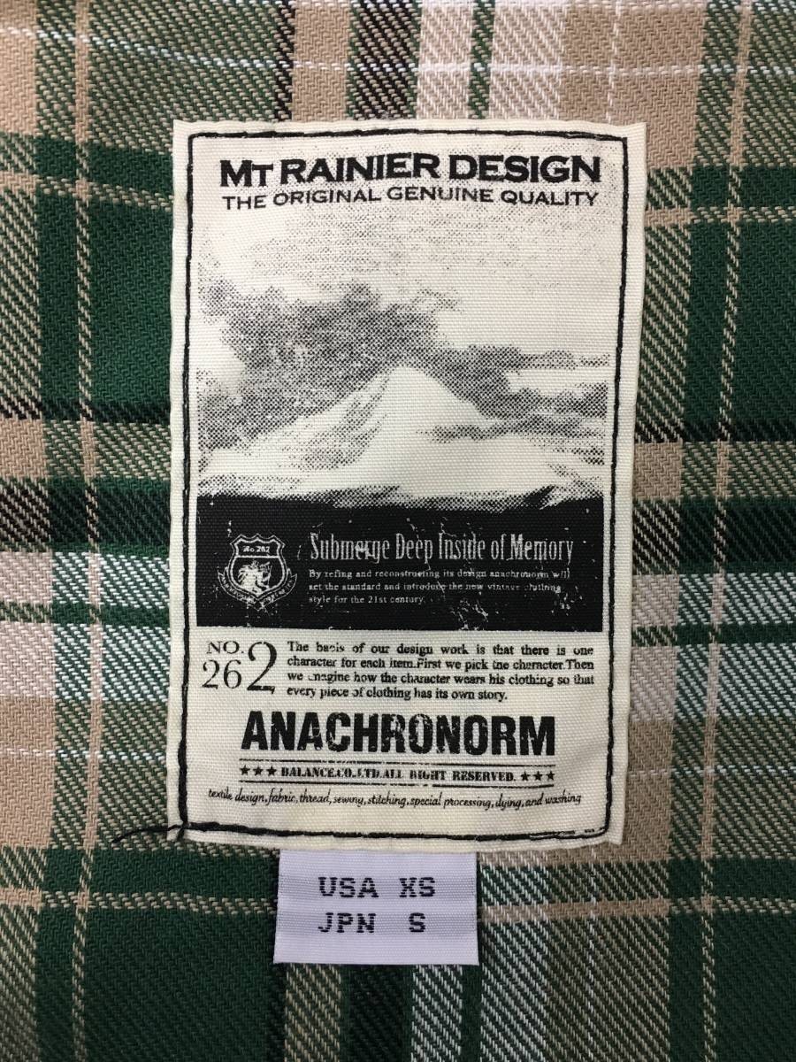 未使用品 Anachronorm × MT.RAINIER DESIGN 60/40 clothes trialmaster jacket 60/40クロス トレイルマスタージャケット レザー サイズS_画像6