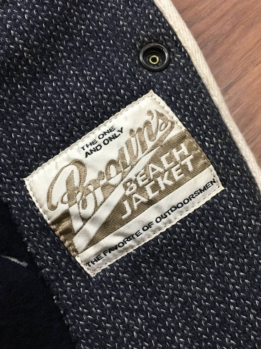 極美品 BROWN'S BEACH JACKET ブラウンズ ビーチ ジャケット LAPEL JACKET ラペルジャケット カスタム ワッペン サイズ34_画像6