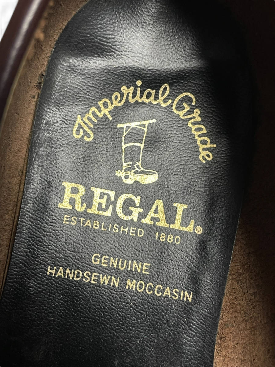 未使用品 24.5cm Imperial Grade 最高級ライン REGAL リーガル 2701 ローファー レザー シューズ 革靴 インペリアルグレード 24.5EE_画像6