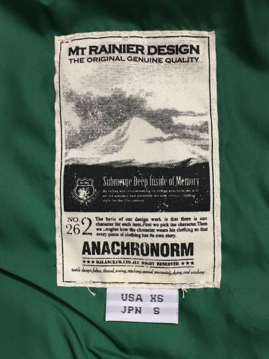  unused lowering . attaching Anachronorm hole Chrono -mMt. RAINIER DESIGN mount re-nia special order NU 5 cotton inside down vest check flannel size S